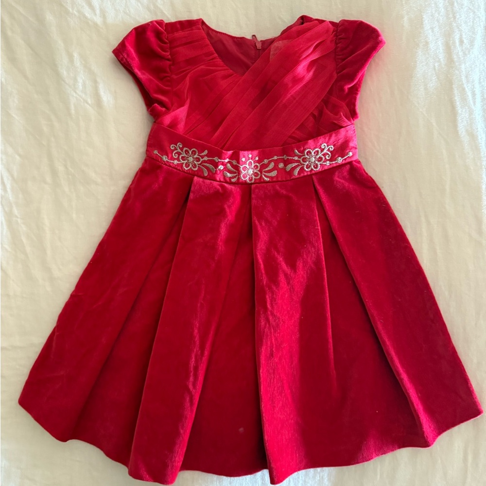 American Girl Toddler Red Holiday Dress